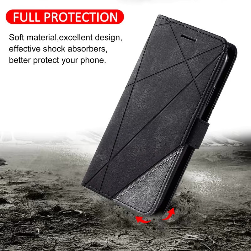 Leder-Flipcase Brieftasche für Huawei Pura 70 Ultra, Pura 70 Pro und Pura 70 Pro Plus in Schwarz - Bild 3