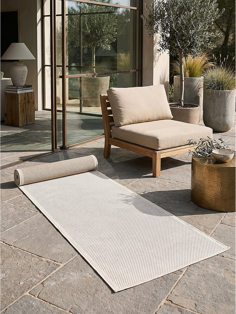 Läufer Flachgewebe Kadima Design von BORNO in Creme, B/T: 80 x 200 cm - Bild 1