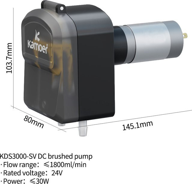 Kamoer KDS3000 Hochleistungs-Peristaltikpumpe mit 24V DC-Motor, selbstansaugende Dosierpumpe mit 1,8 l/min für die Gewächshausbewässerung - Bild 1