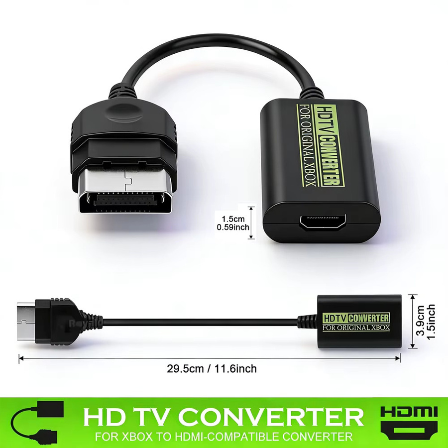 Microsoft Original Xbox HDMI-Konverter HD Link-Kabel in Schwarz für die TV-Verbindung - Bild 5