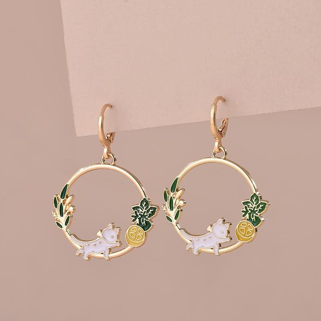 Creolen Messing, Gold, Damen - Bild 1