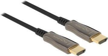 Delock HDMI High Speed Active Optical Cable 8K UHD Schwarz Silber 30 m - Bild 1