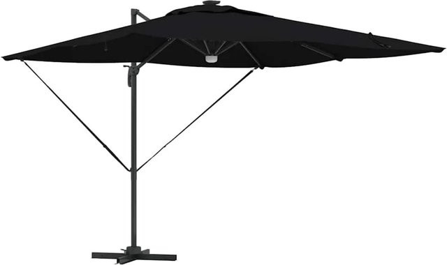 vidaXL Roma Sonnenschirm Schwarz aus Aluminium und Polyester B/T/H: 286 x 284 x 270 cm - Bild 1