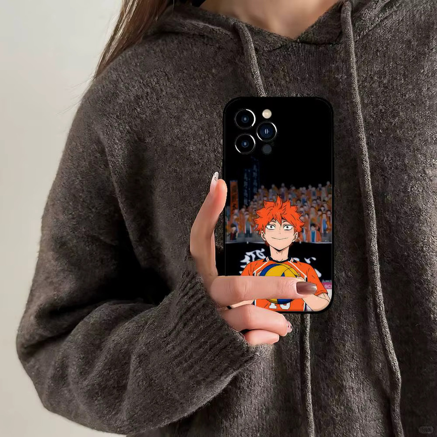 Mesuca Anime Haikyuu Handyhülle aus weichem TPU für iPhone 11 bis iPhone 17 Pro Max Plus Mini in Mehrfarbig - Bild 5