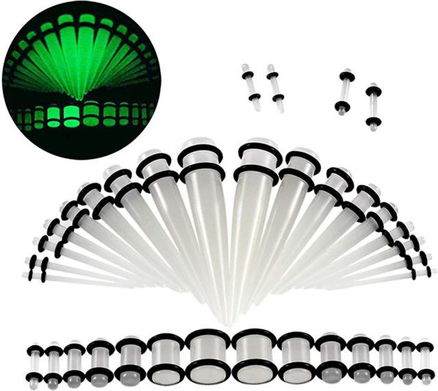 Fashionapple Ohrdehnungs-Set Acryl, transparent, Damen - Bild 1