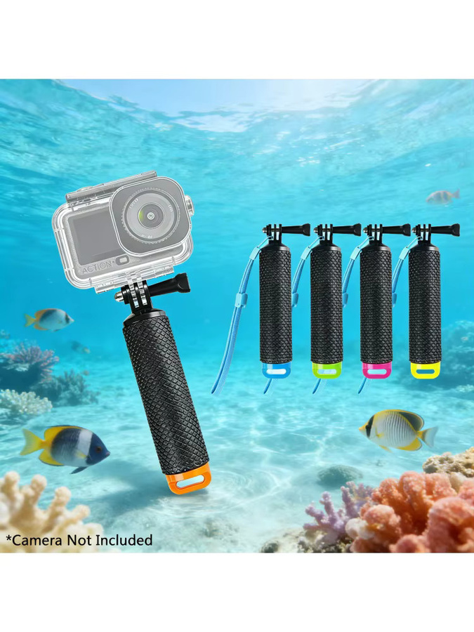 SZKOSTON Schwimmender Handgriff als Schwimmhalterung für GoPro Hero 13 12 11 10 9 8 und DJI Osmo Action 4 5Pro 6 in Schwarz - Bild 6