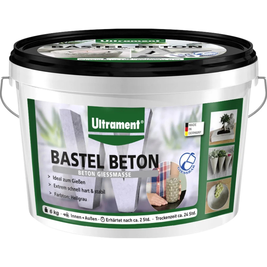 Ultrament Bastel Beton Grau 6 kg - Bild 2