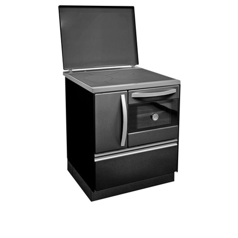 FIREFIX Holzherd Isar 72 in Schwarz aus Stahl mit 8,1 kW - Bild 4