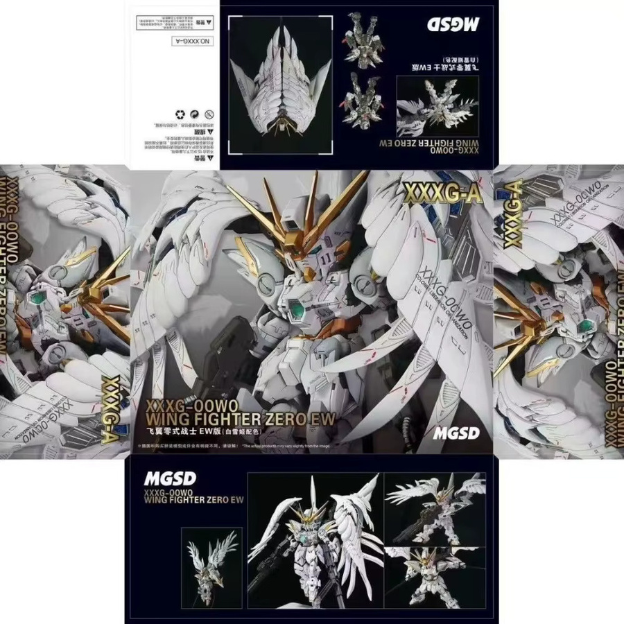 Bandai Gundam MGSD XXXG-0OWO Wing Fighter Zero EW, Actionfigur Modellbausatz - Bild 4