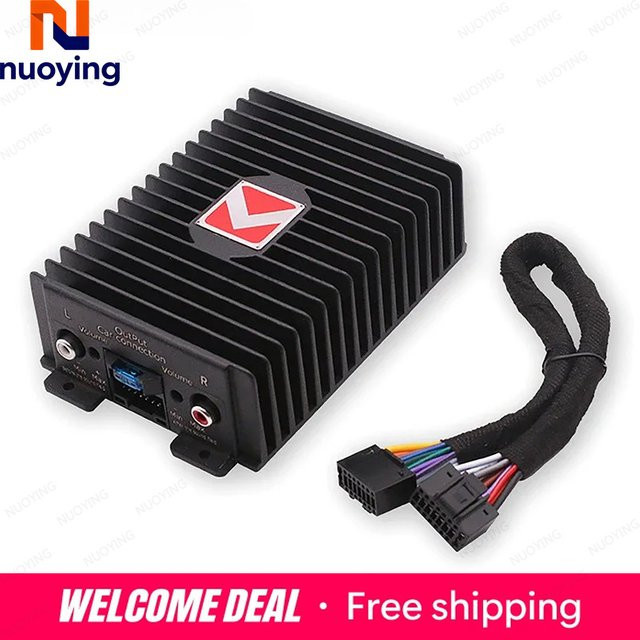 NUOYING Auto-DSP-Verstärker Hi-Fi-Booster Digitaler Soundprozessor für Autolautsprecher und Subwoofer in Schwarz - Bild 1