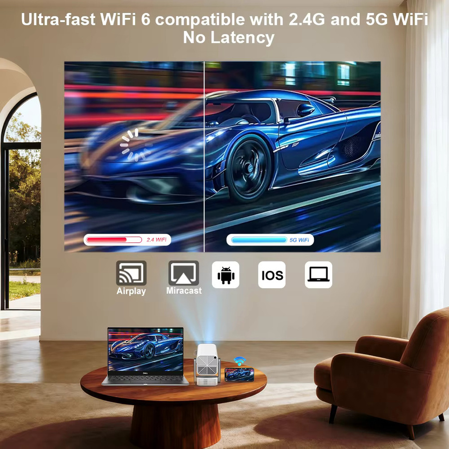 ThundeaL TD80 Pro Full HD Mini Beamer mit Android und WLAN in Weiß - Bild 3