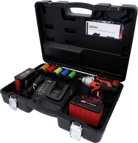 KS Tools eMONSTER 1/2 Zoll Brushless Akku-Schlagschrauber-Set mit 2 Akkus à 4Ah - Bild 1