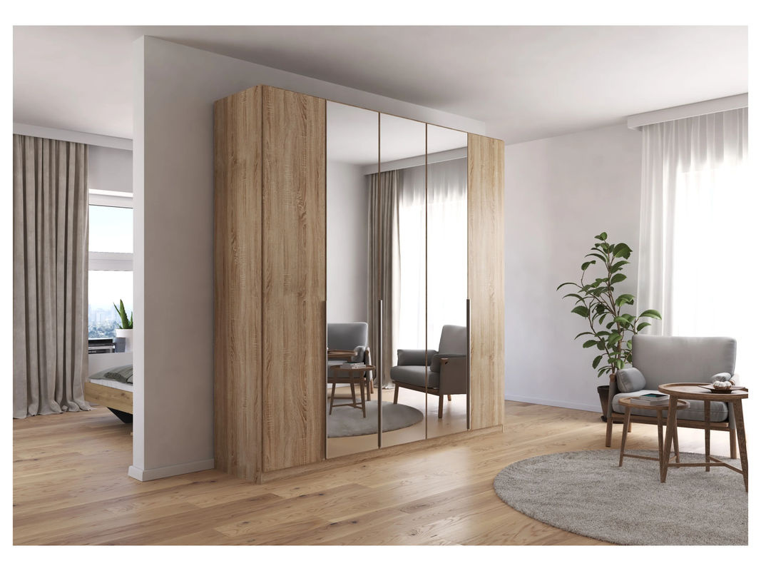 RAUCH Drehtürenschrank Alabama in Eiche Sonoma mit Spiegel, Breite: 229 cm, Tiefe: 54 cm, Höhe: 226 cm - Bild 2