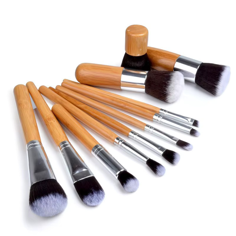 HDSAL Make-up-Pinsel-Set 11-in-1, Bambusgriff, Unisex - Bild 2