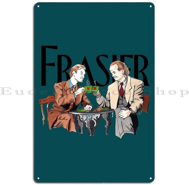 ZX ART Metallschild Cafe Nervosa Frasier TV-Serie Poster, B: 30 cm, H: 20 cm - Bild 1