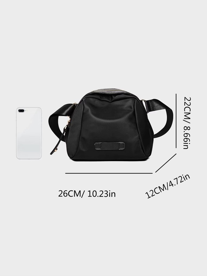 Umhängetasche Nylon, Schwarz, Unisex - Bild 5