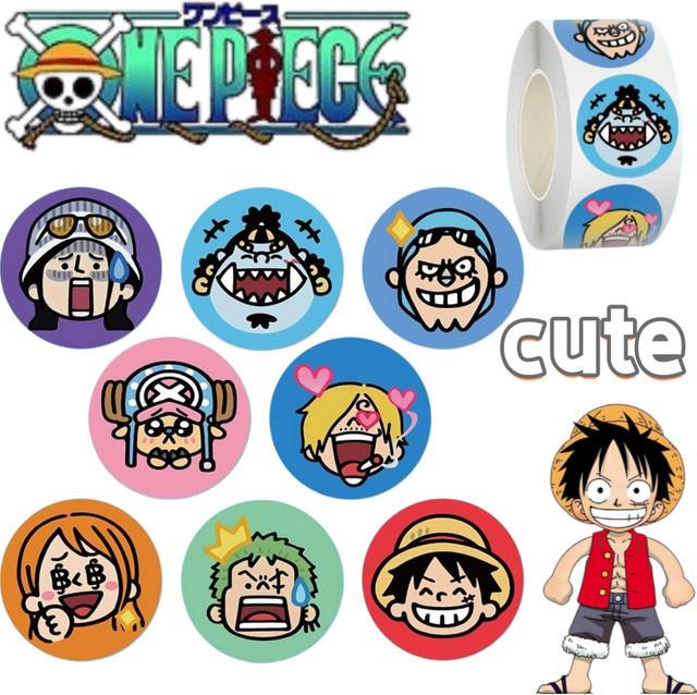 ONE PIECE Monkey D. Luffy und Nami Siegelaufkleber, Bunt / Mehrfarbig - Bild 1