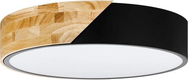 Eglo Deckenleuchte Grimaldino 2-flammig in Schwarz-Braun mit Durchmesser: 40 cm - Bild 1