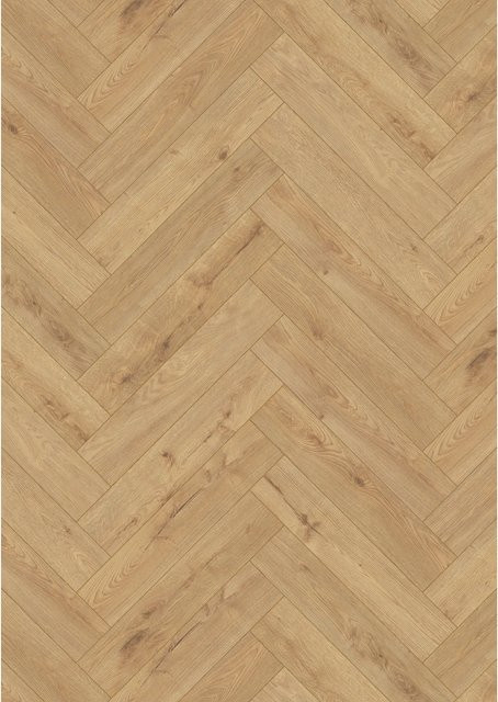 Kaindl Masterfloor Herringbone Laminat Eiche Eddinburgh in Braun, Stärke: 8 mm - Bild 1