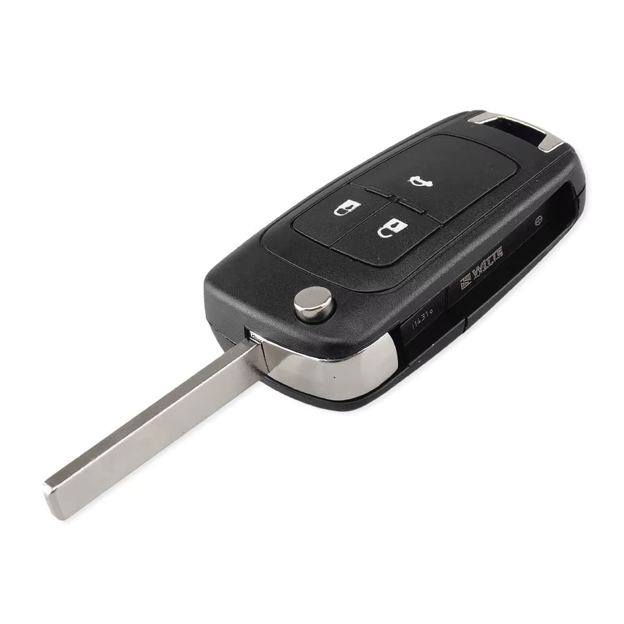 KEYYOU Flip Folding Remote Key Case für Opel Vauxhall Corsa Astra Vectra Zafira Omega HU100 Schwarz - Bild 2
