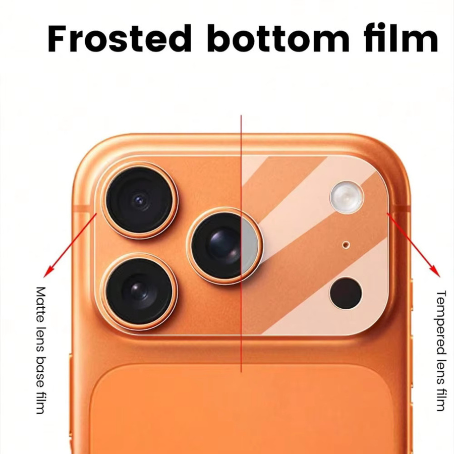 NNBILI 2er-Set Matte Kamera Schutz für iPhone 17 Pro Max, 17 Pro und 17 Air Objektiv Glas Schutzkappen - Bild 2