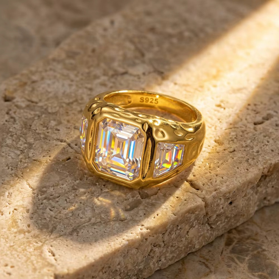 NKHOG Ring, 925 Silber, Moissanit, Herren - Bild 4