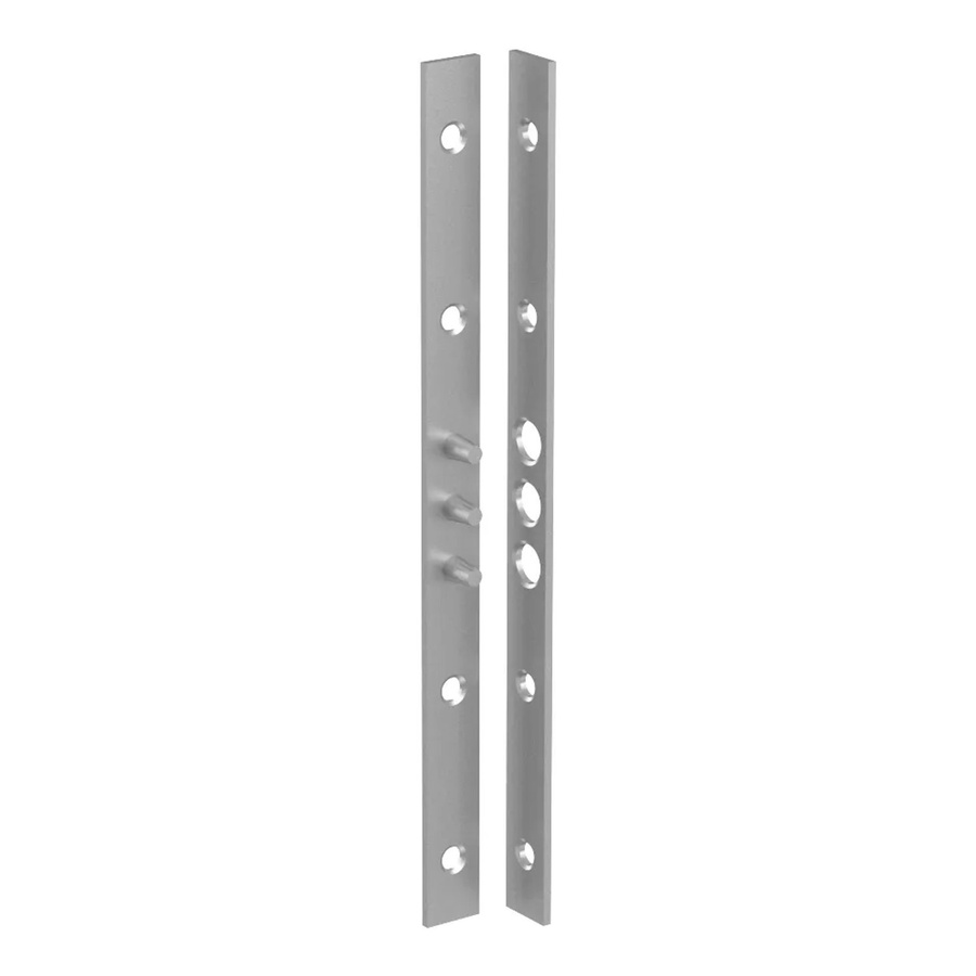BASI Bändersicherung BS 280 mit 3 Zapfen und Schrauben, Farbe: Silber, Material: verzinkter Stahl, B/H: 280 x 20 mm - Bild 2