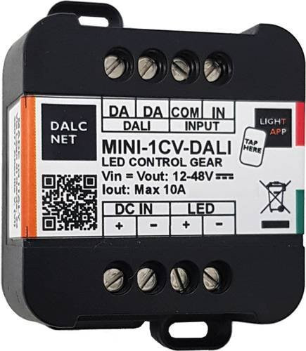 Dalcnet MINI-1CV-DALI 1-Kanal Dimmer in Schwarz - Bild 1