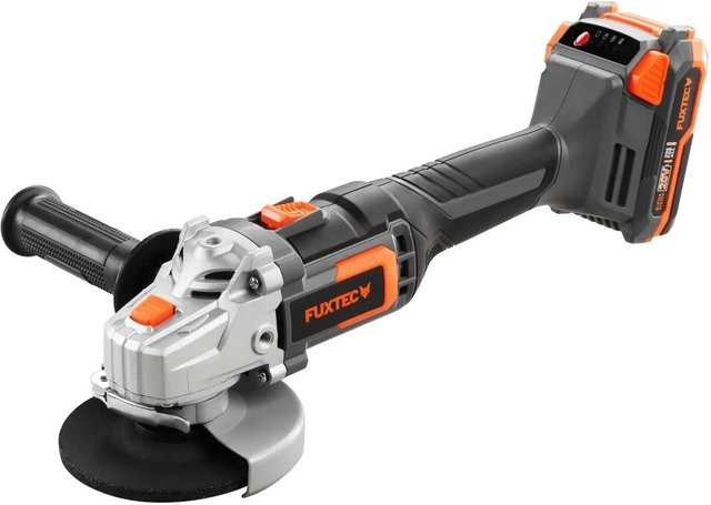 FUXTEC 20V Akku Winkelschleifer FX-E1WS20 in Schwarz mit 2Ah Akku - Bild 1