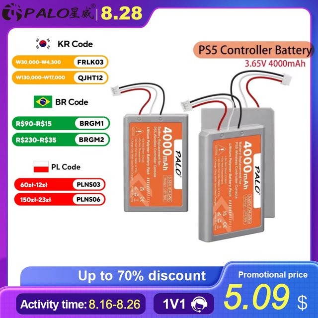 Sony DualSense Akku für PlayStation 5 Controller mit 4000 mAh, Modell LIP1708, CFI-ZCT1J - Bild 1
