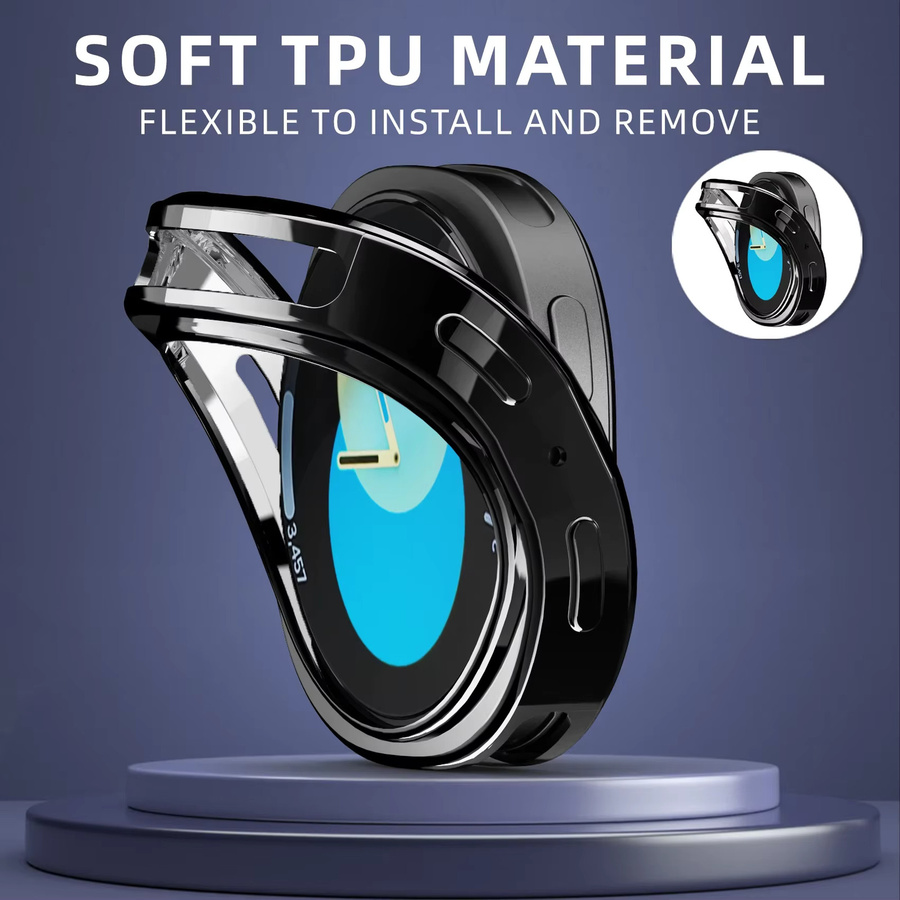 Samsung Uhrenzubehör TPU-Hülle, Schwarz, Samsung Galaxy Watch 8 40 mm 44 mm - Bild 2