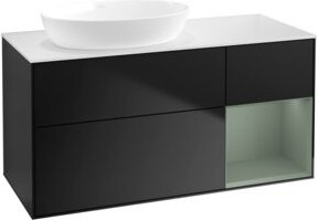 V&B Waschtischunterschrank Finion in Blau lackiert, Breite: 120 cm, Tiefe: 50,1 cm, Höhe: 50,1 cm - Bild 1