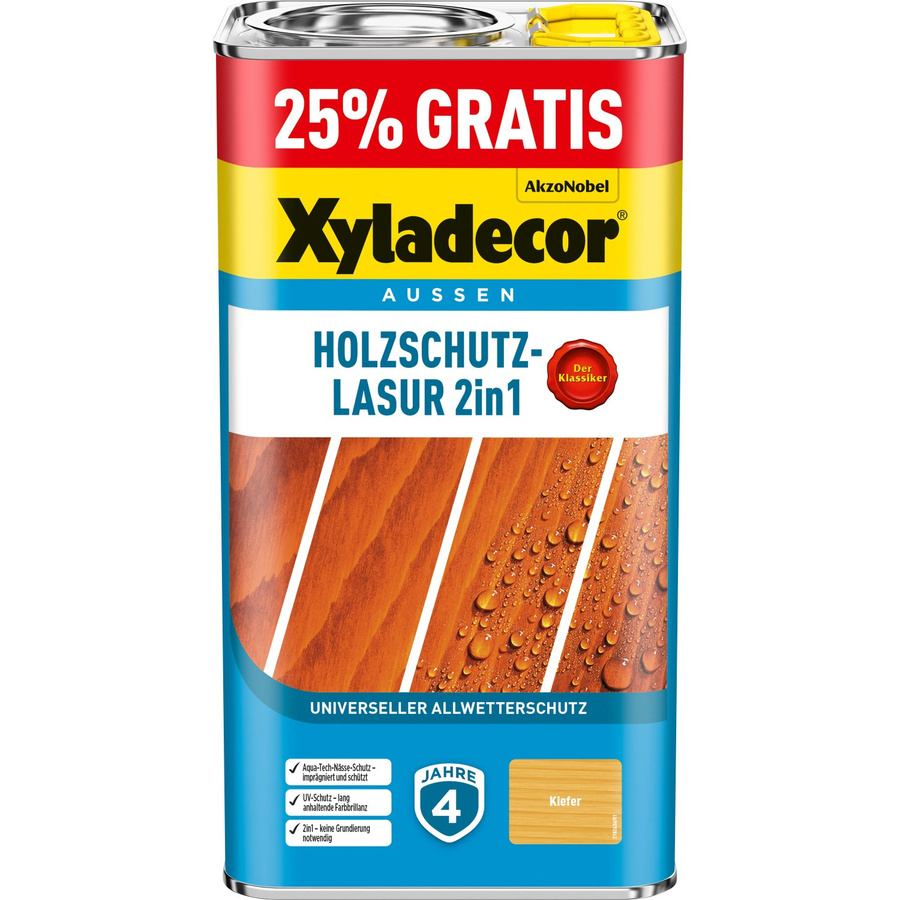 Xyladecor Holzschutz-Lasur 2in1 Kiefer matt 5 l - Bild 2