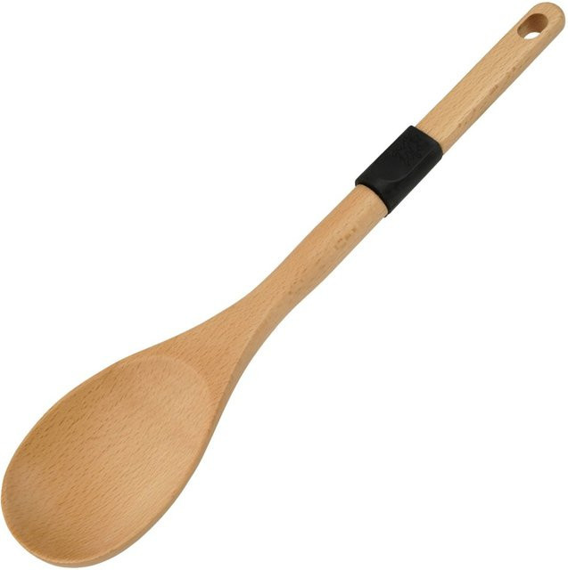 Stanley Rogers Kochlöffel aus Holz und Silikon in Schwarz und Braun, Länge: 31 cm - Bild 1