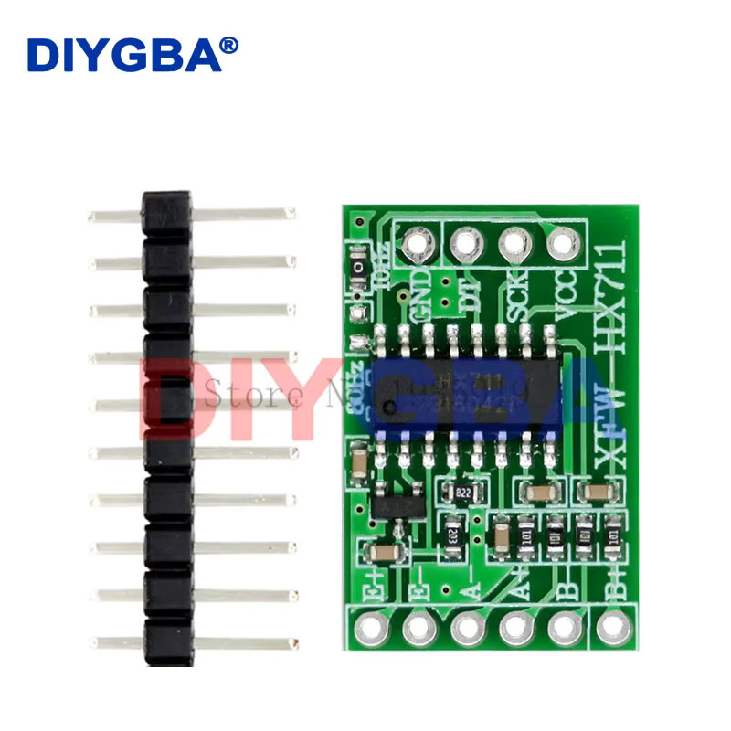 DNIGEF Digitale Wägezelle mit HX711 AD-Modul und Drucksensor aus Aluminiumlegierung in Silber, Kapazität wählbar zwischen 1kg, 5kg, 10kg oder 20kg - Bild 2