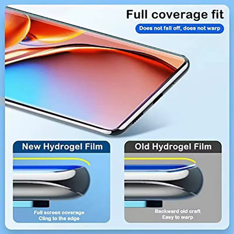 Hydrogel Display Schutzfolie für Samsung Galaxy A-Serie (A13, A15, A16, A17, A22, A25, A26, A32, A36 5G, A51, A52, A54, A56 5G, A72) transparent - Bild 4