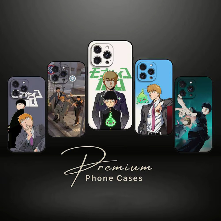 Anime Mob Psycho 100 Handyhülle für Apple iPhone 17 16 15 14 13 12 11 Pro Max Plus X XR XS Multicolour - Bild 3