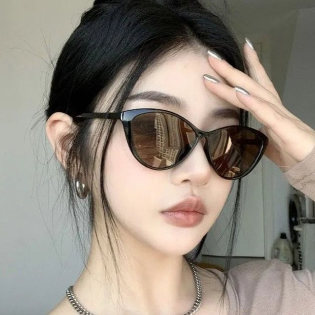 DIXSG Sonnenbrille Cat-Eye, Vollrand, Kunststoff, Schwarz, Damen - Bild 1