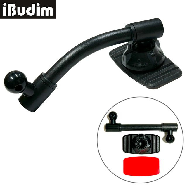 iBudim Kugelkopf Klebe-Basis für Auto Handyhalterung, Schwarz, 17mm - Bild 1