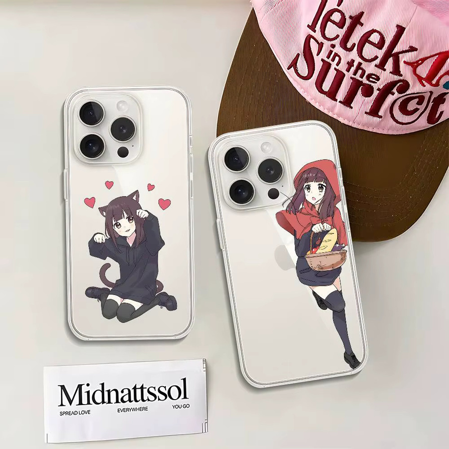 Mesuca Transparente Handyhülle N-Nanase Kurumi Menhera Chan Stoßfest für iPhone 17 16 15 14 13 12 11 Pro Max - Bild 2