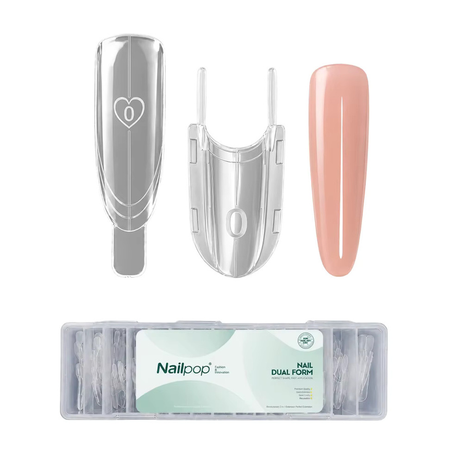 Nailpop Sandwich-Nagel-Dualformen, 120 Stück, Klare Raketenform - Bild 5