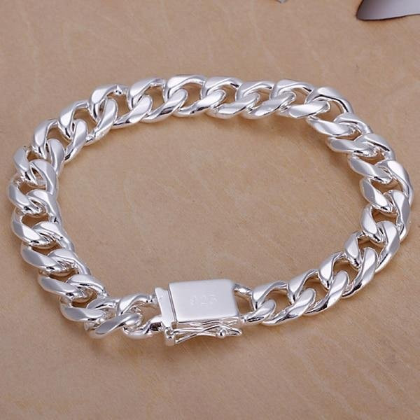 Allbestart Armband, 925 Silber, 10 mm, 20 cm, Unisex - Bild 1