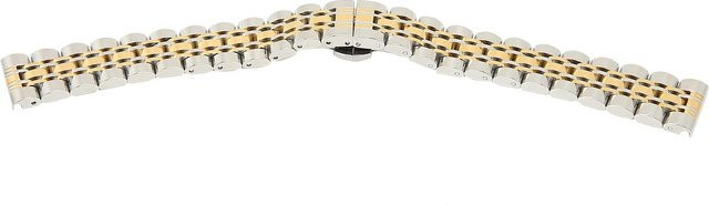 Uhrenarmband Edelstahl, Gold, 16 mm, Herren - Bild 1