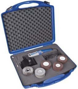 PFERD TOOLS 3-tlg. Walzenschleifer UWER 15/40 Set mit Lamellenwalzen Ø 100 mm, 230 V, Blau - Bild 1