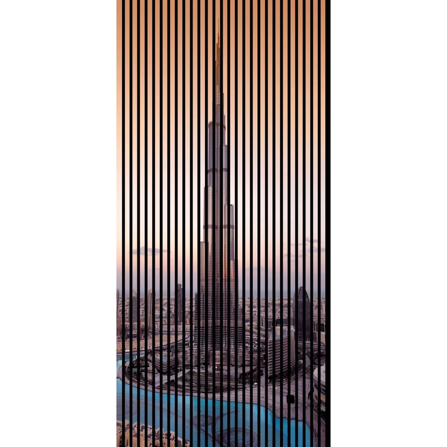 FN Acustico Akustikplatte Dubai Bunt aus PET und MDF, H x B x T: 2400 x 1133 x 19 mm - Bild 2