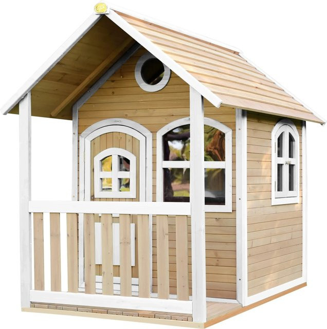 Axi Alex Spielhaus in Braun und Weiß, B/T/H: 191 x 137 x 178 cm - Bild 1