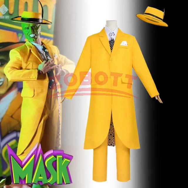 ZOBOTT Die Maske Cosplay Kostüm, Gelb, Unisex - Bild 1