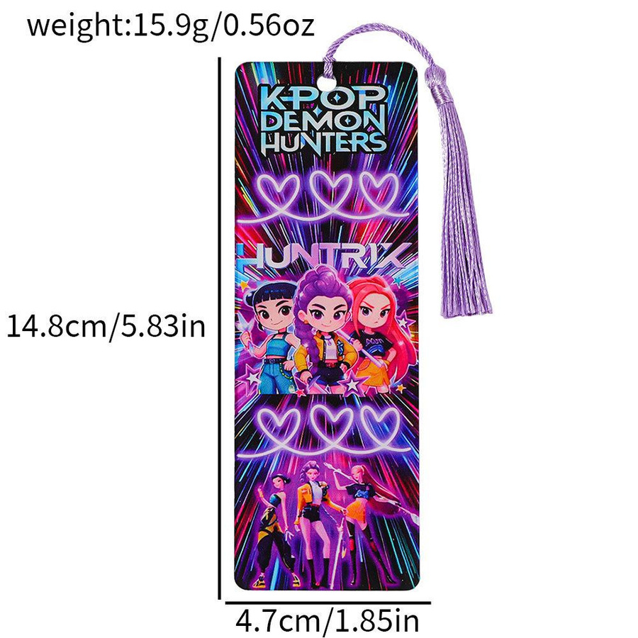 Yiran toy 1 K-Pop Dämonenjäger Acryl Lesezeichen mit Quaste in Multicolour - Bild 1