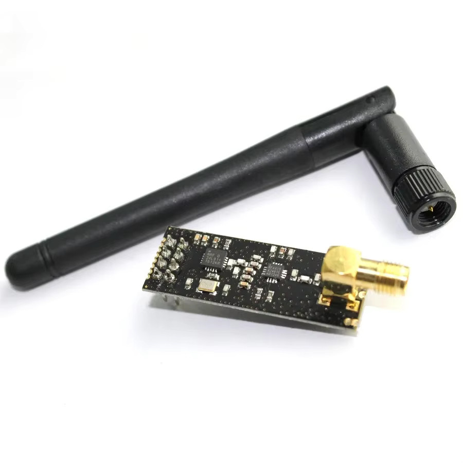 NRF24L01 PA LNA Funkmodul mit Antenne für Arduino, 2,4 GHz kabellose Übertragung mit 1000 Meter Reichweite, Schwarz - Bild 3