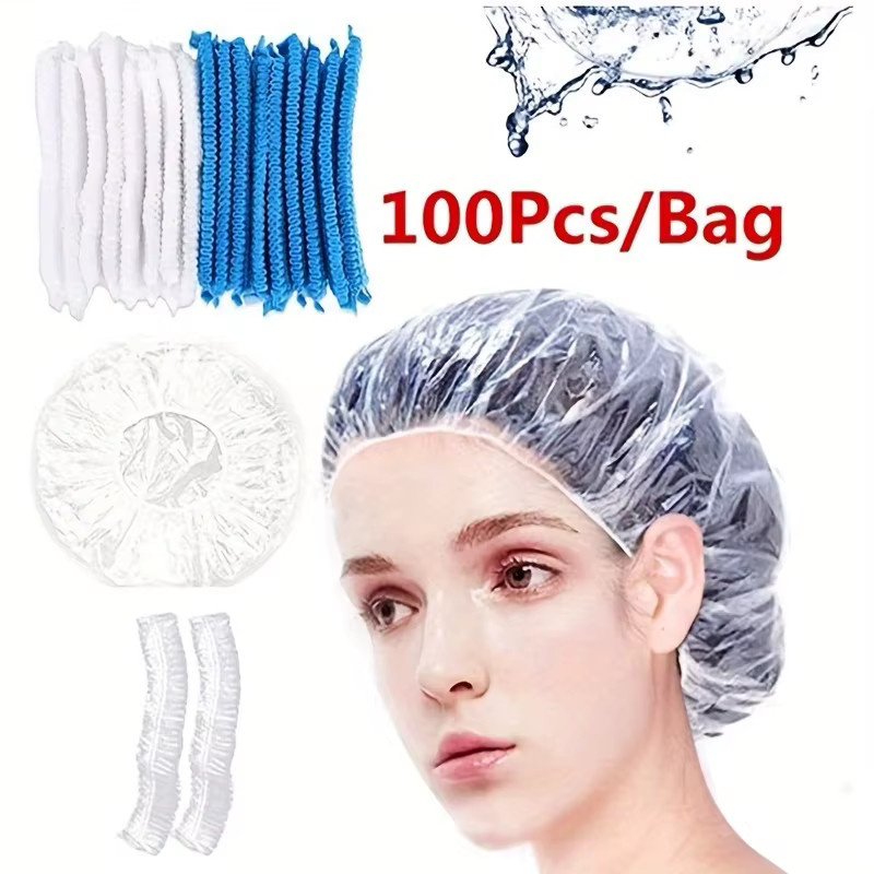 Einweg-Haube, 100 Stück, wasserdicht, Unisex - Bild 2